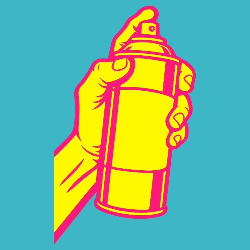 Graffiti Spraydose Pop-Art