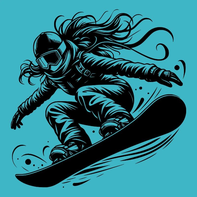 Powder snow and snowboarding