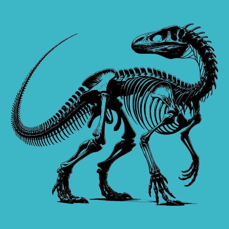 Evolution in Lines Dinosaur Fossil Bones