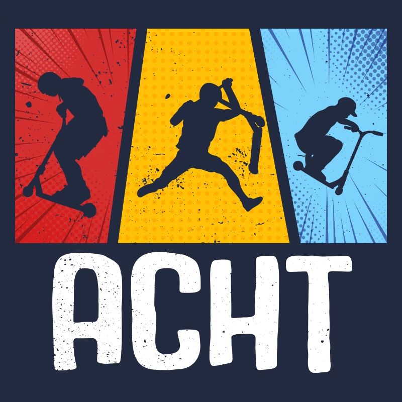 Acht Stunt Scooter 8. Geburtstag Roller