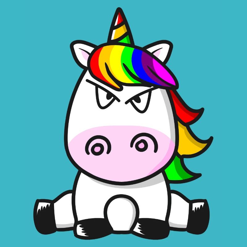 I Hate People Sweet Unicorn Evil Look