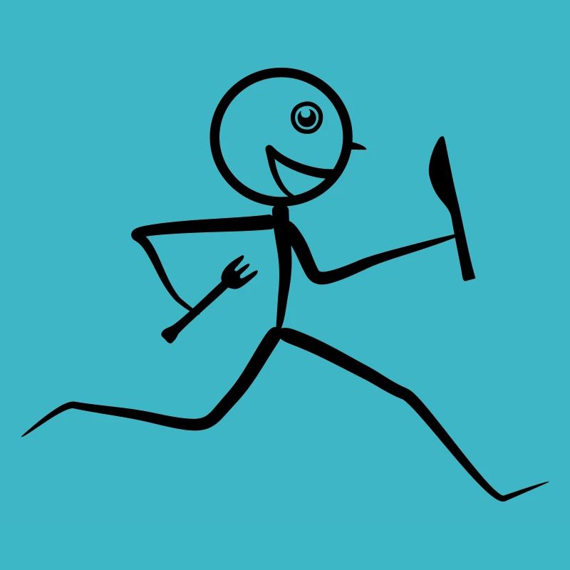 Hungry runner, running