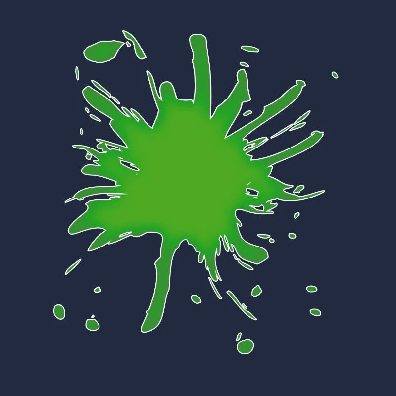 Splash de couleur verte 3D