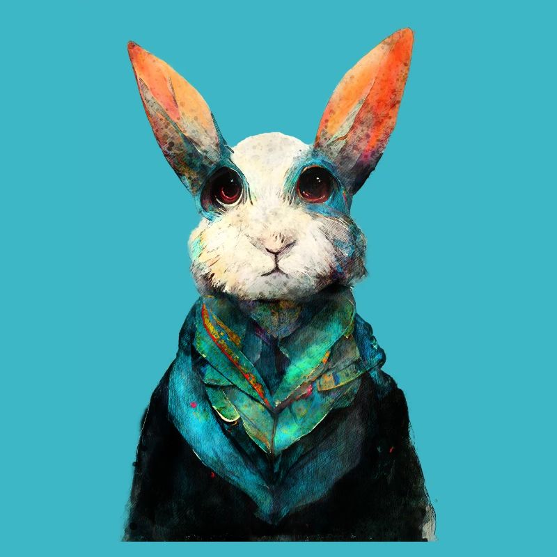 Peinture aquarelle de lapin #rabbit