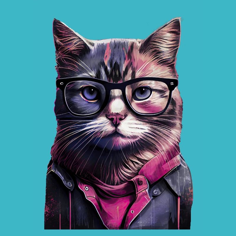 Hipster cat Willow
