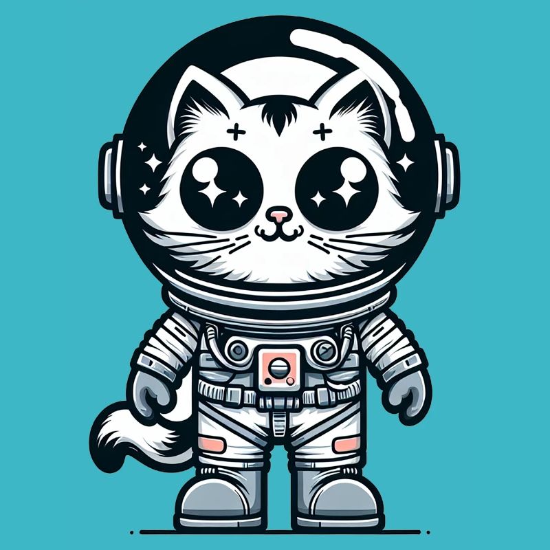 Chat Astronaute Mignon