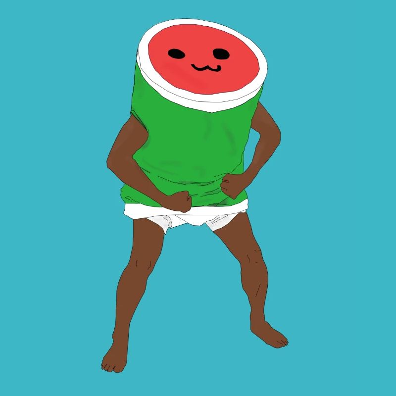 homme pastèque