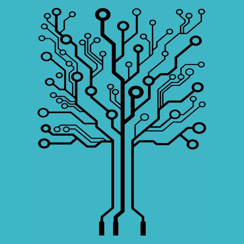Baum aus Platine - Computerbaum