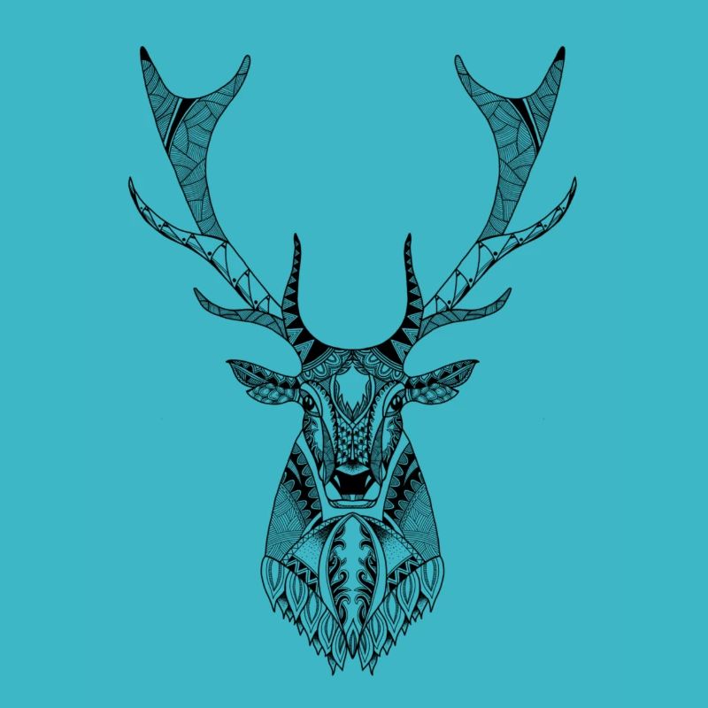 Cerf bois chasse polygone rennes Noël