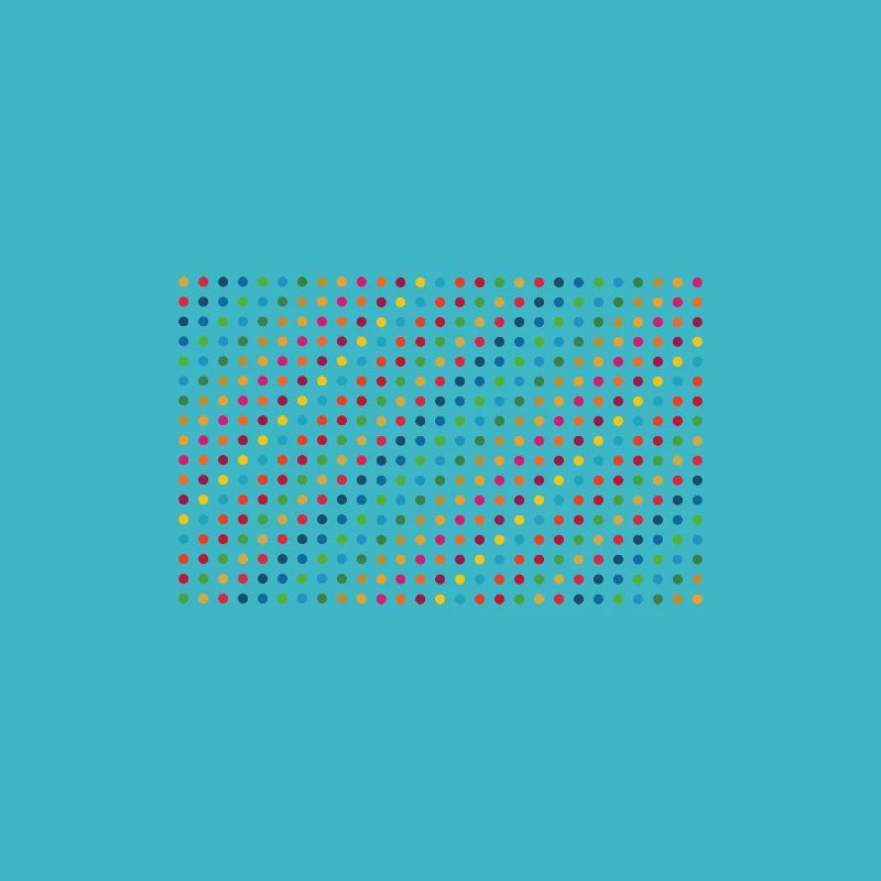 Conception de points colorés