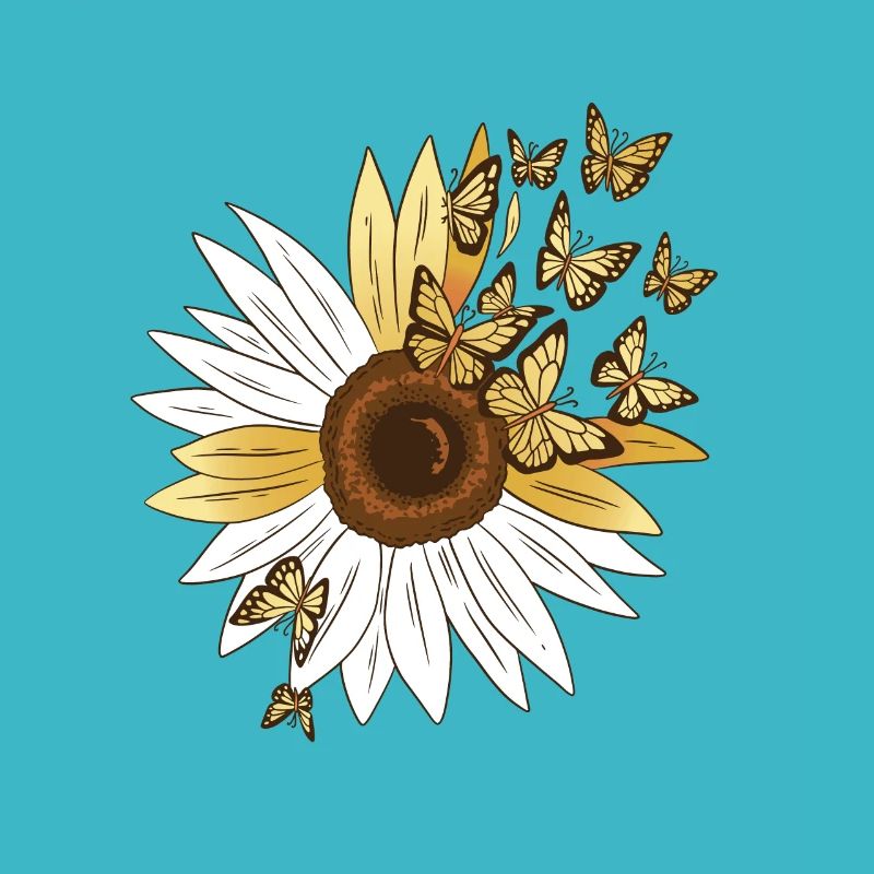 Tournesol Fleur Papillon Printemps
