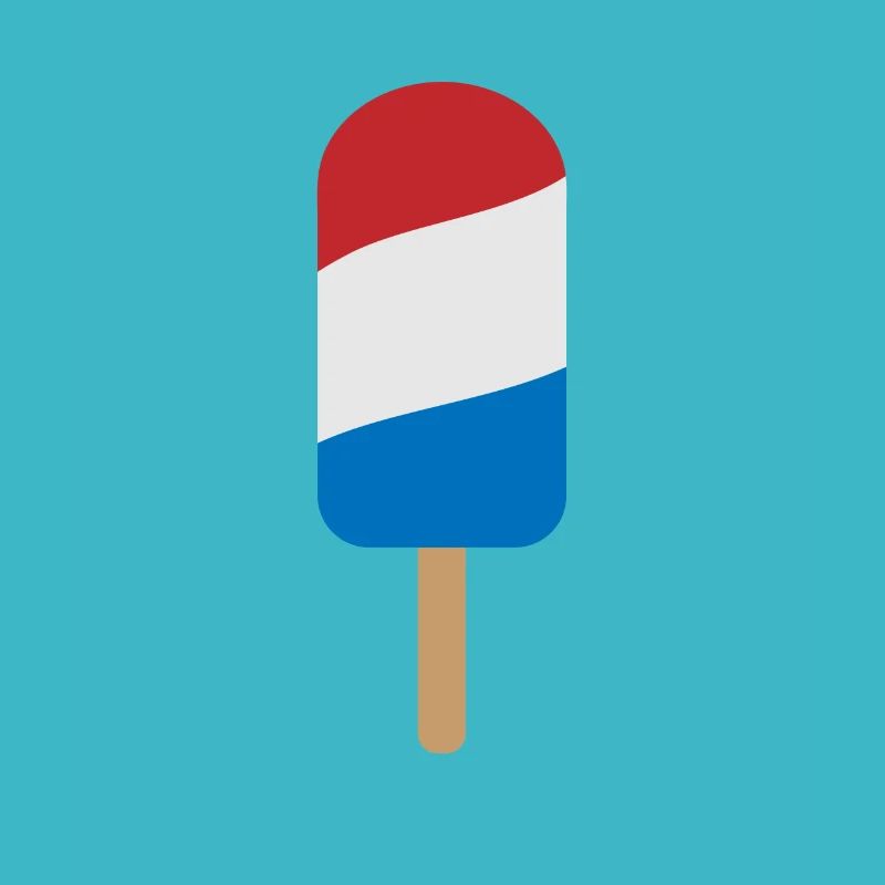ICE - red white blue