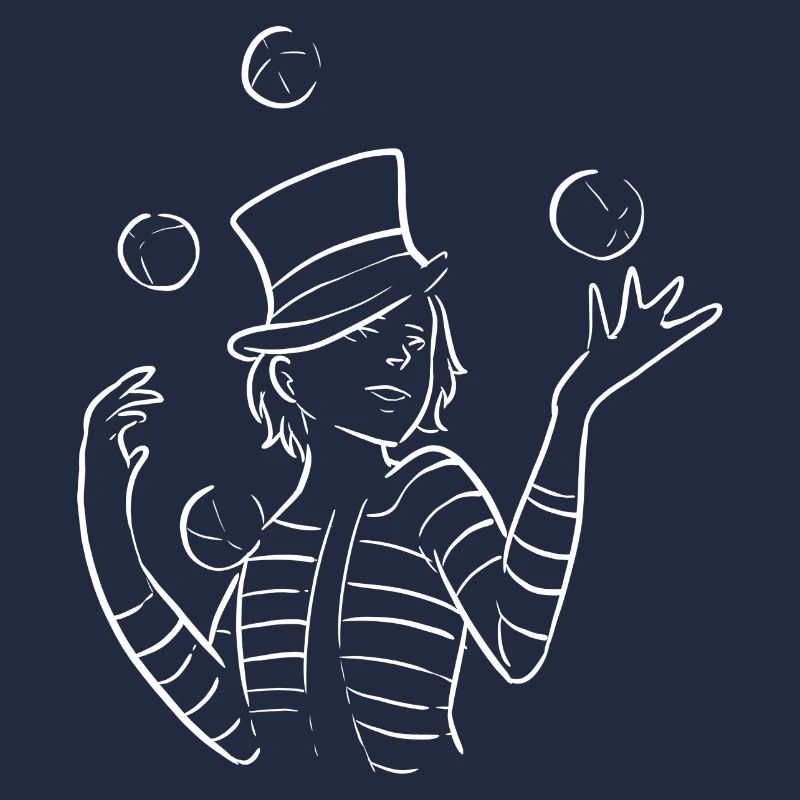 Juggler juggling. Entertainer Gift