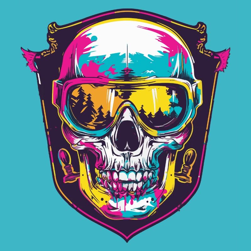 Ski Ski Goggles Skull