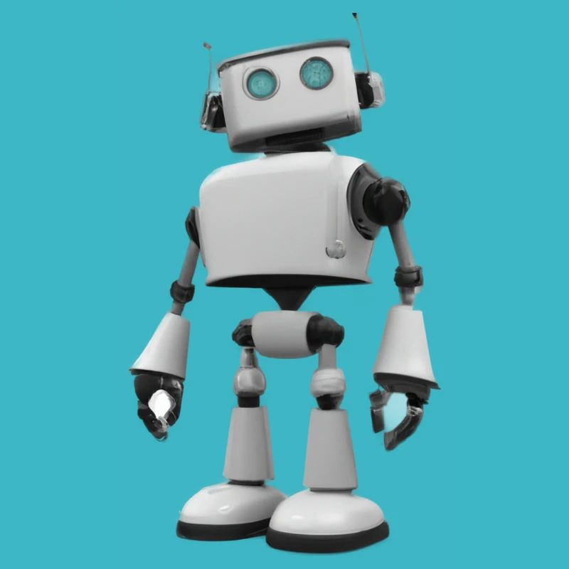 3D robot in white