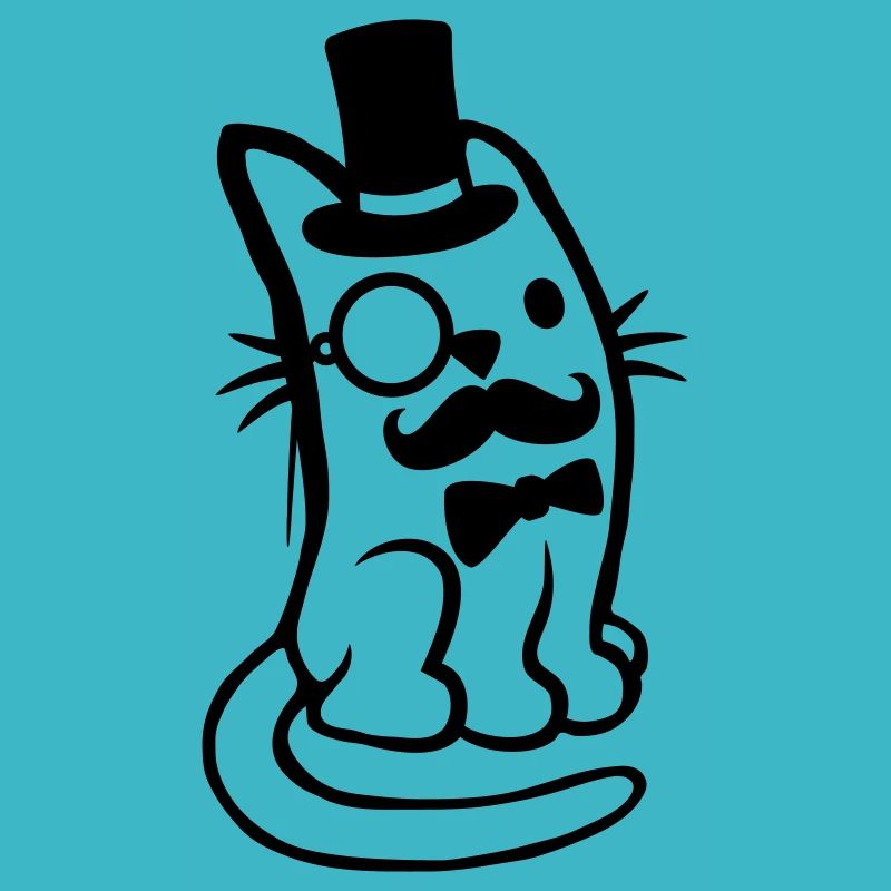 Herr Katze Bart Mann