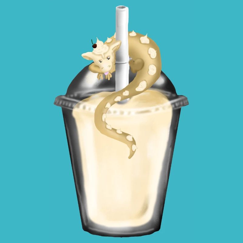Milkshake with dragon