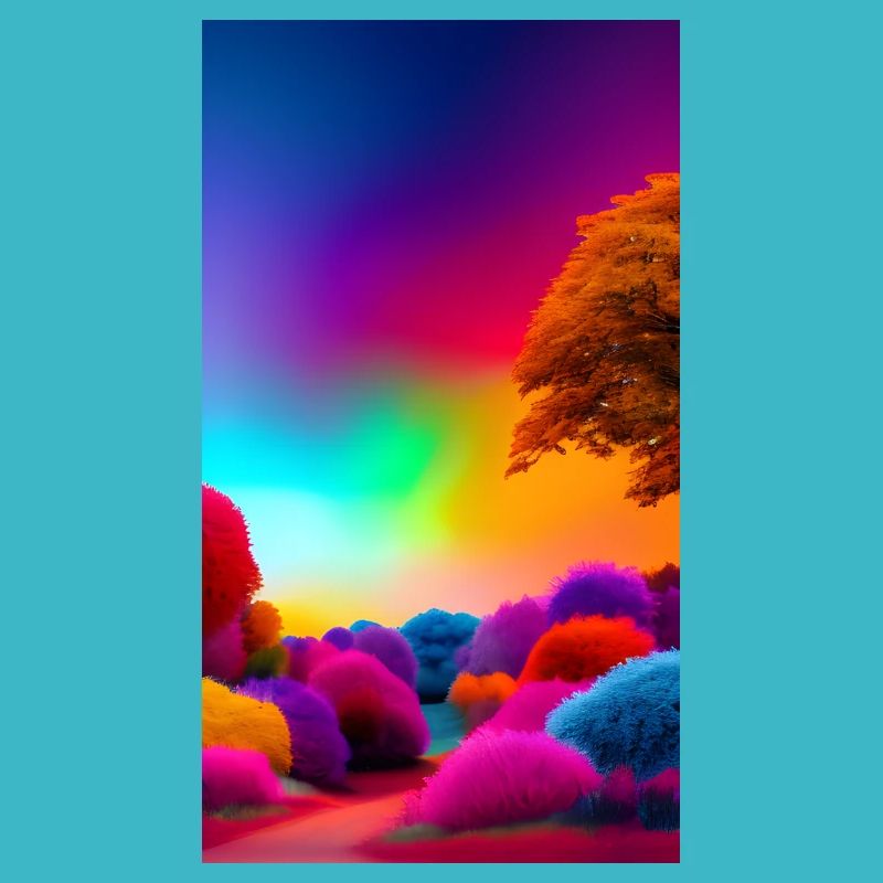 Leuchtendes Farbspektakel