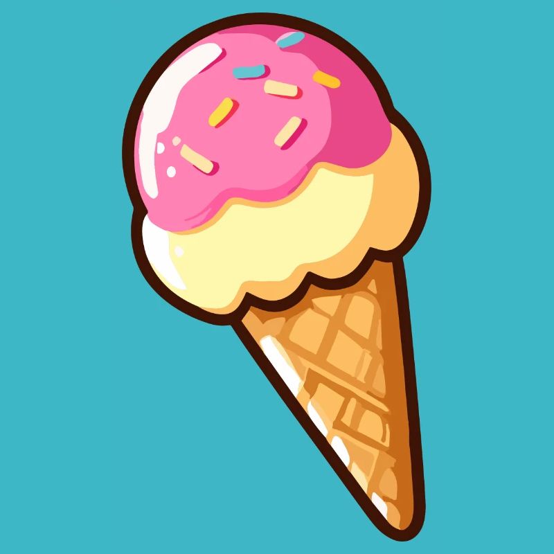 Erdbeer-Vanille-Eis