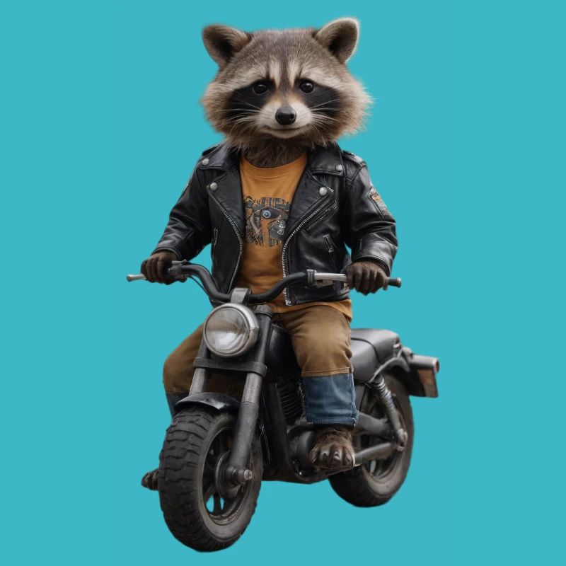 Biker-Waschbär