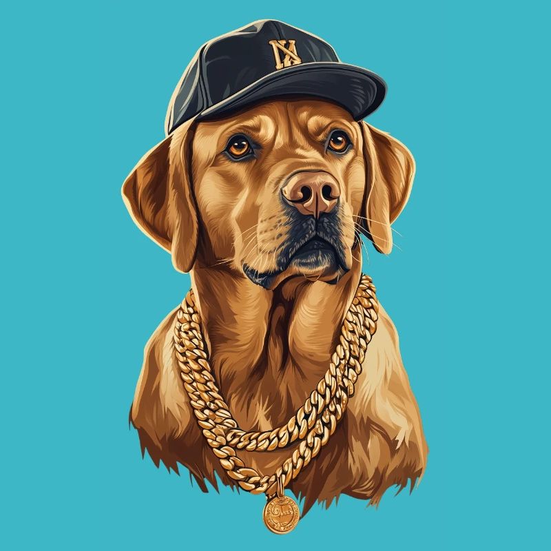 Labrador Portrait Labbi cooler Hund
