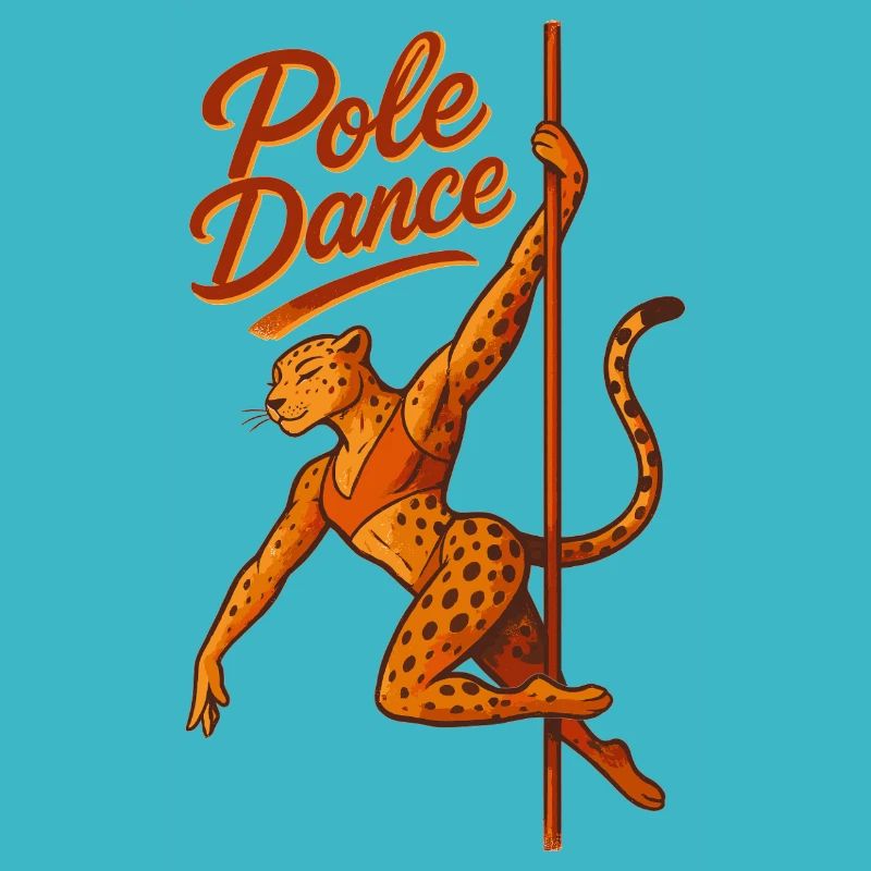Pole Dance Leopard Pole Dancer Gift