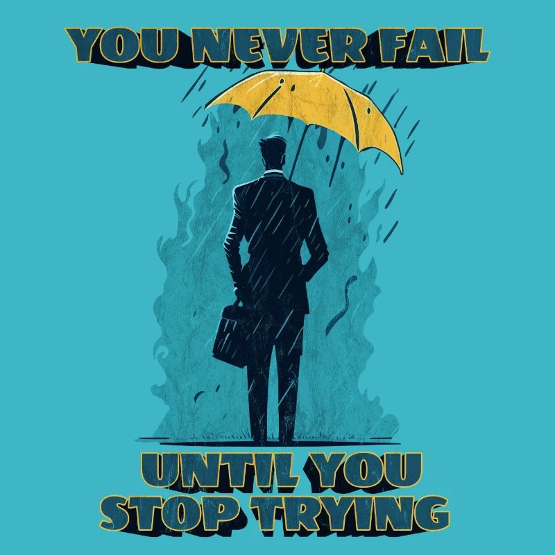 You never fail until you stop trying