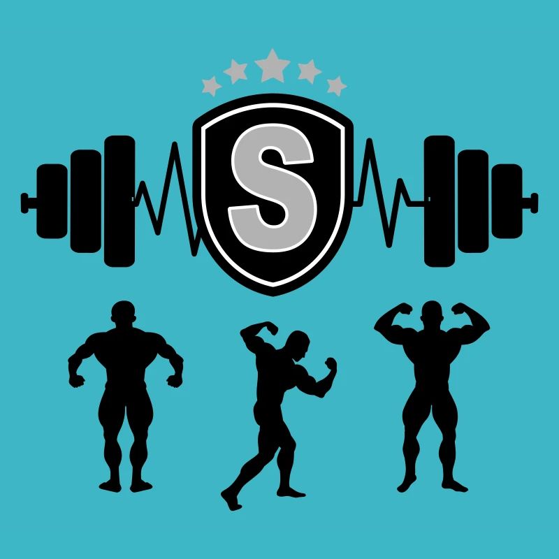 Bodybuilding Gym Name Buchstabe Training S