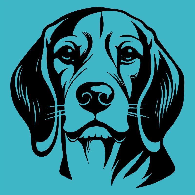 Tête de chien Beagle