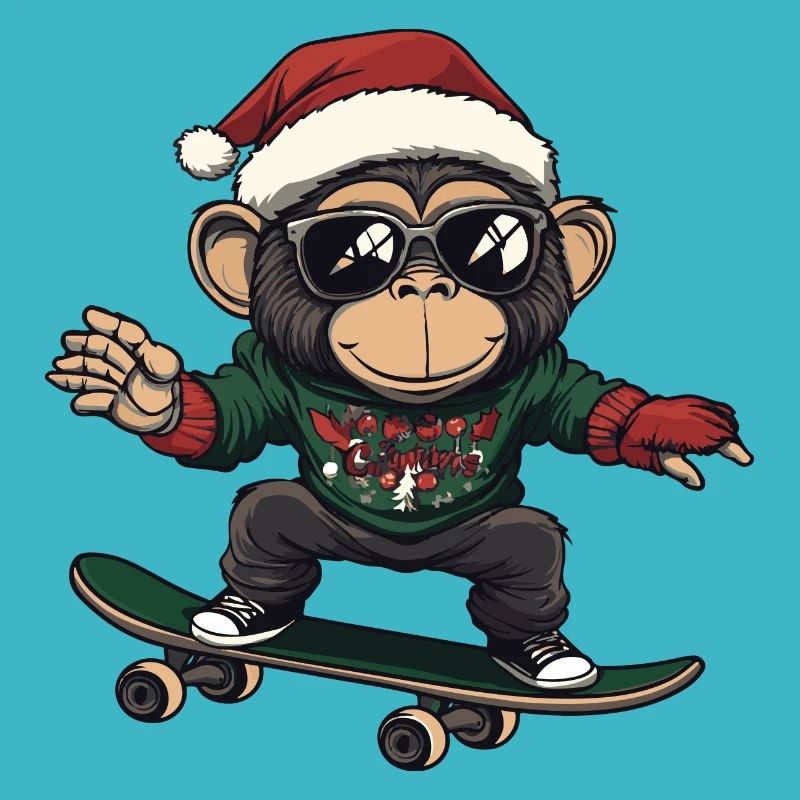 Monkey Christmas Funny