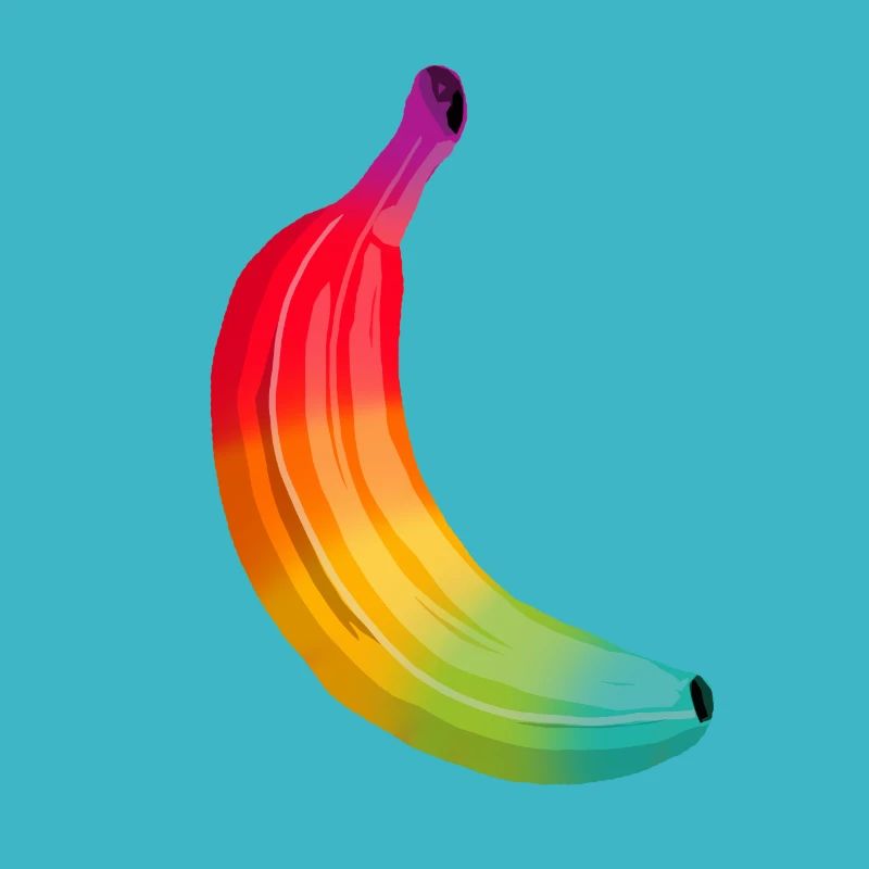rainbow banana fruit Regenbogen Banane