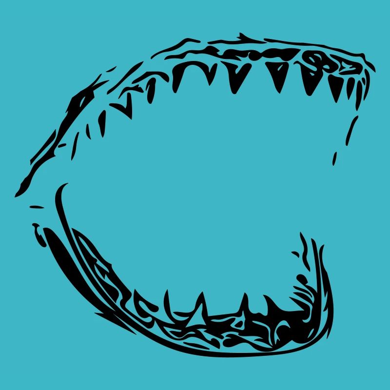 Mors de requin vecteur géant