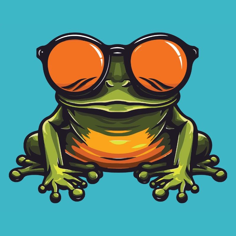 Frosch Lustig Cool