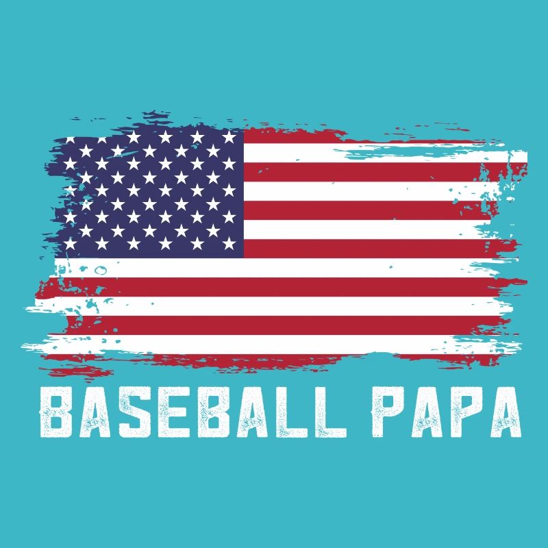 Baseball Papa American Flag Enkel der Väter Tag de