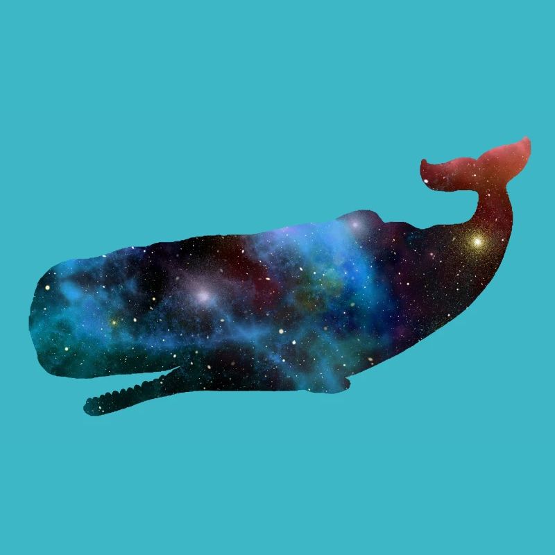 Space whale outer space sperm whale gift
