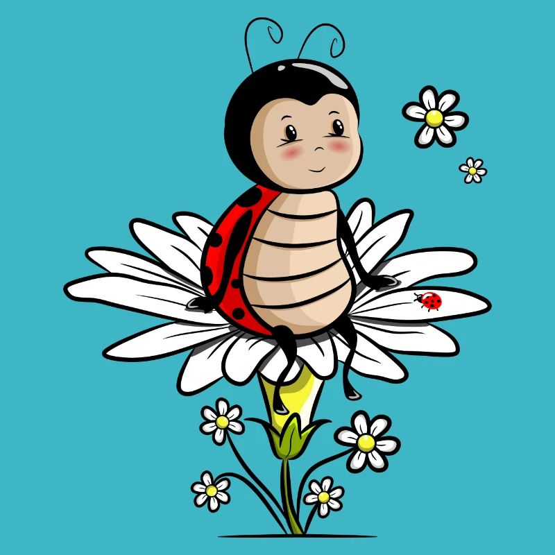 Marienkaefer sur fleur