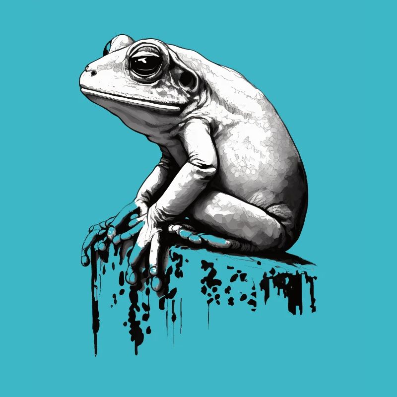 Pochoir de grenouille Art de conception