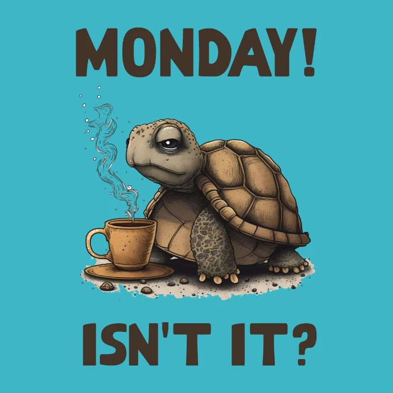 Monday! Isn't it? Turtle Morning Grunch