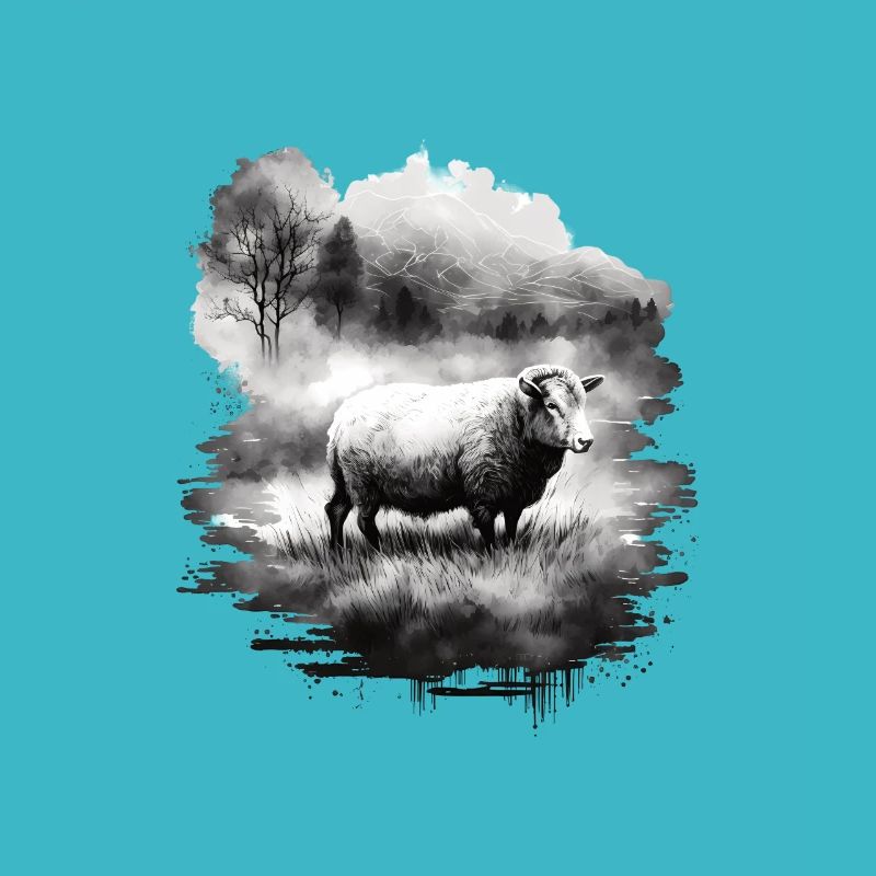 Paysage ovin