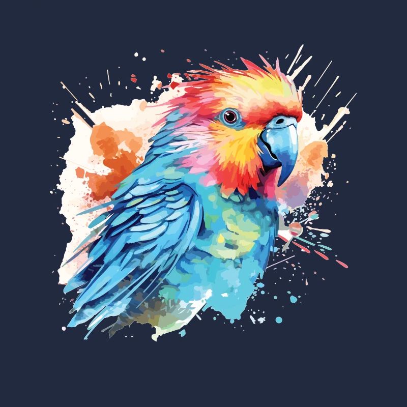 Art de l’aquarelle mignonne perruche