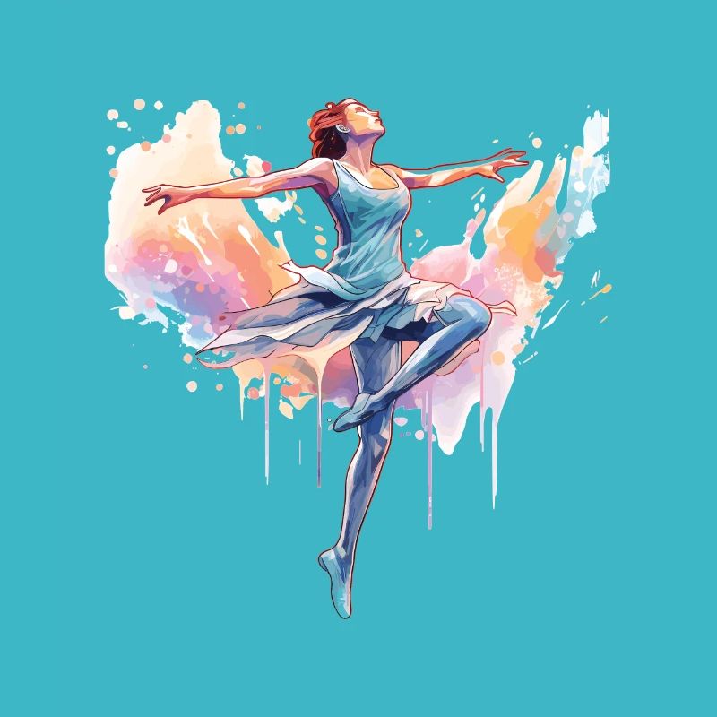 Élégante danseuse dansante dans