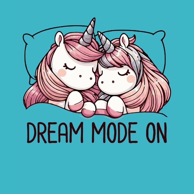 Mode rêve de licorne endormie amusante devant le