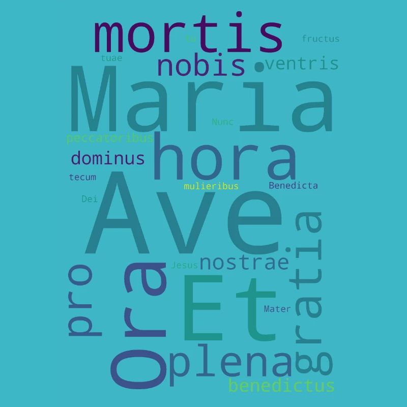 Ave Maria Wortwolke