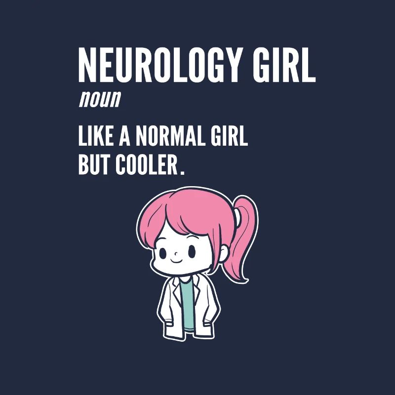 Neurologie-Mädchen Arzt oder Neurologe Geschenk
