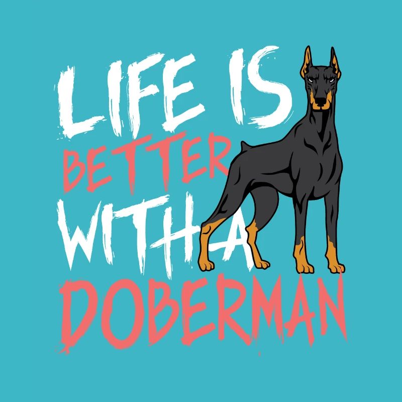 Besser mit Dobermann Hund Elternteil. Geschenk