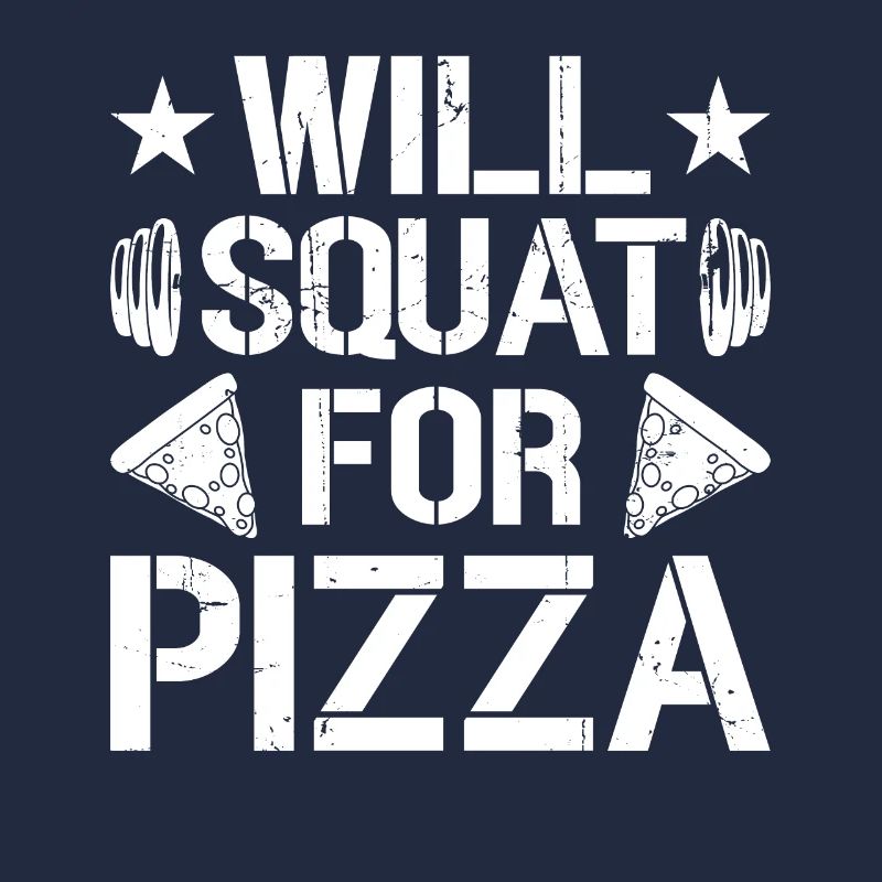 Wird nach Pizza -Fitness hocken