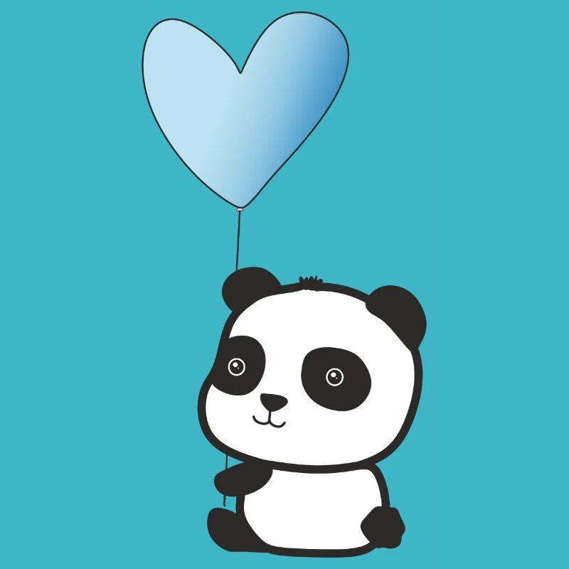 Panda bleu clair