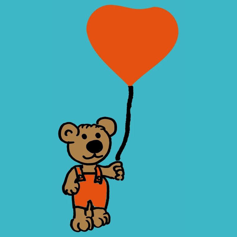 bear with baloon