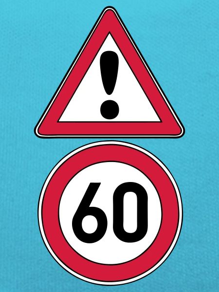 60th birthday, attention 60 ... +