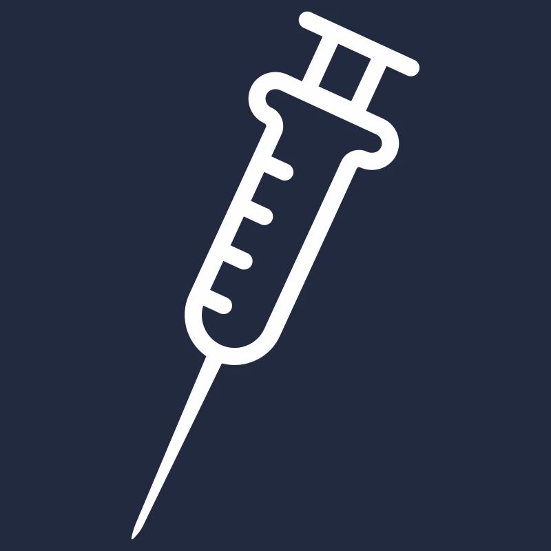 Syringe white, vector graphics